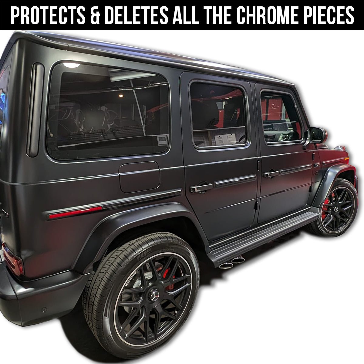 Chrome Delete Mastery: Transforming Your G-Class Running Boards to Achieve the Modern Black-Out Look