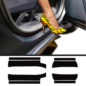 Tesla Cybertruck Door Sill Jamb DIY Vinyl Overlay Film Protection Guard Kit - Bed Liner Spray Look | TOProtect
