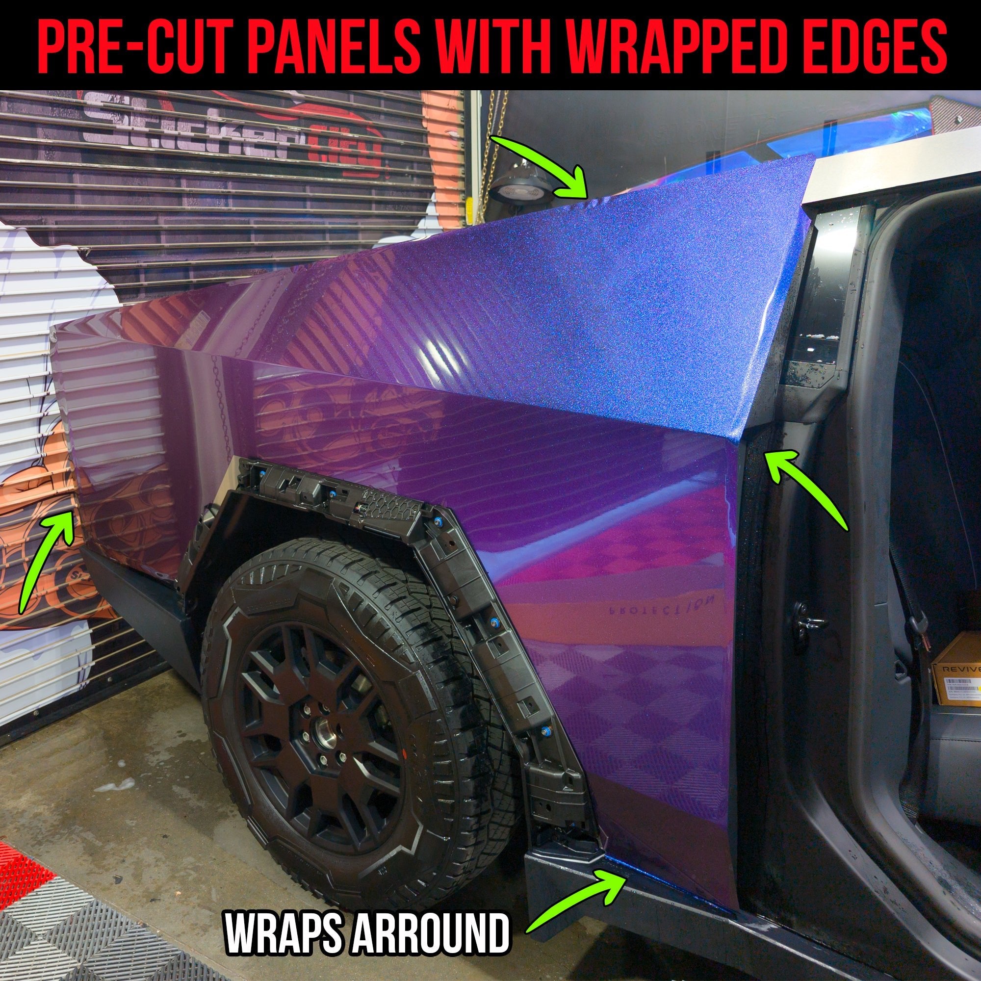 Tesla Cybertruck Color Change PPF Paint Protection Film Wrap DIY Kit | TOProtect - SLIPLO