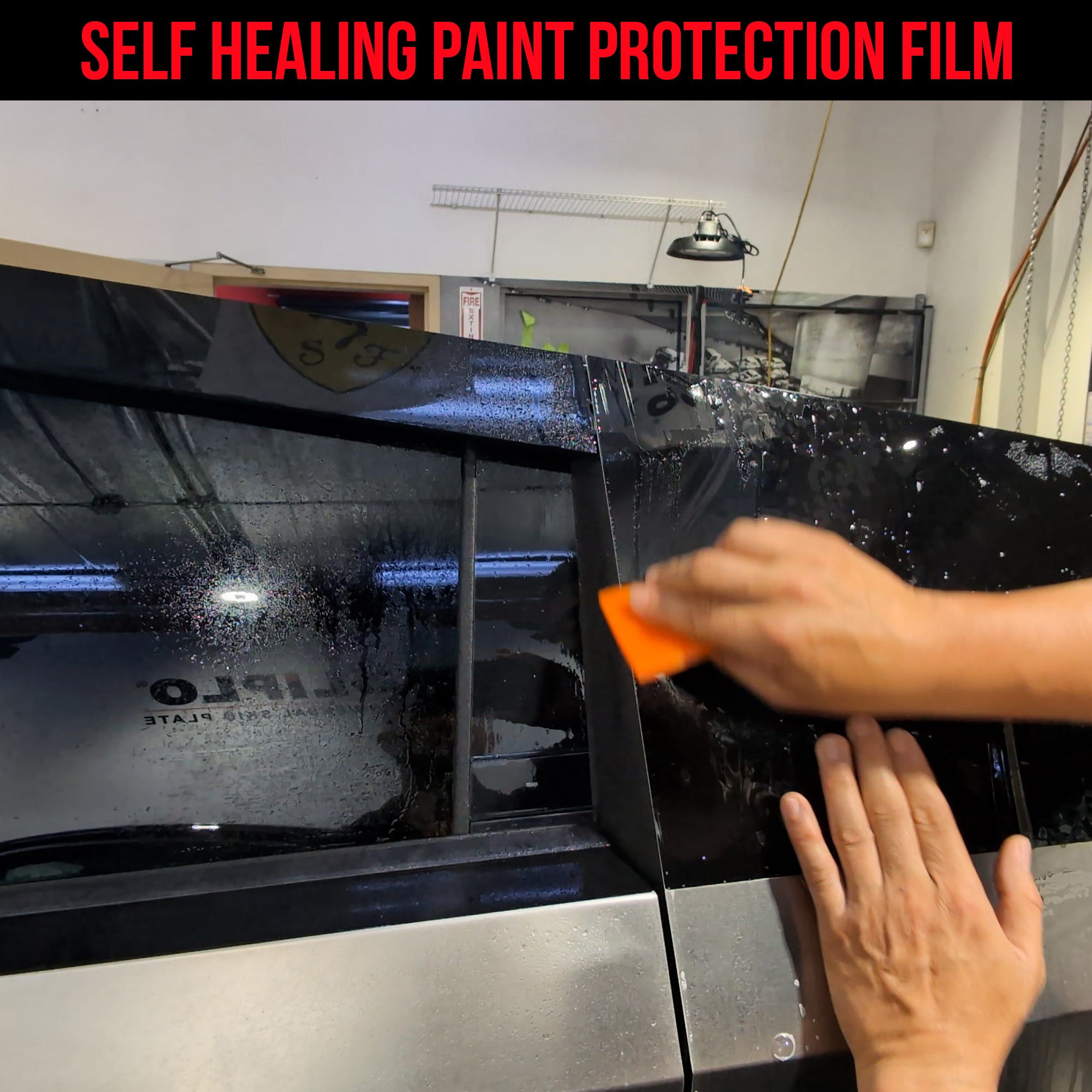 Tesla Cybertruck Window Surround Black Out Pre - Cut Kit – Paint Protection Film | TOProtect - SLIPLO